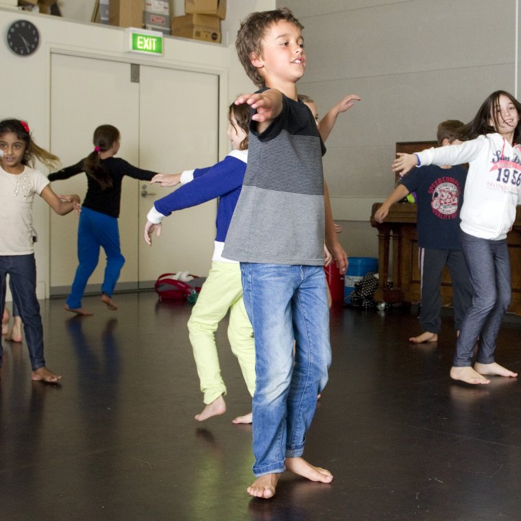 Children acting and performing